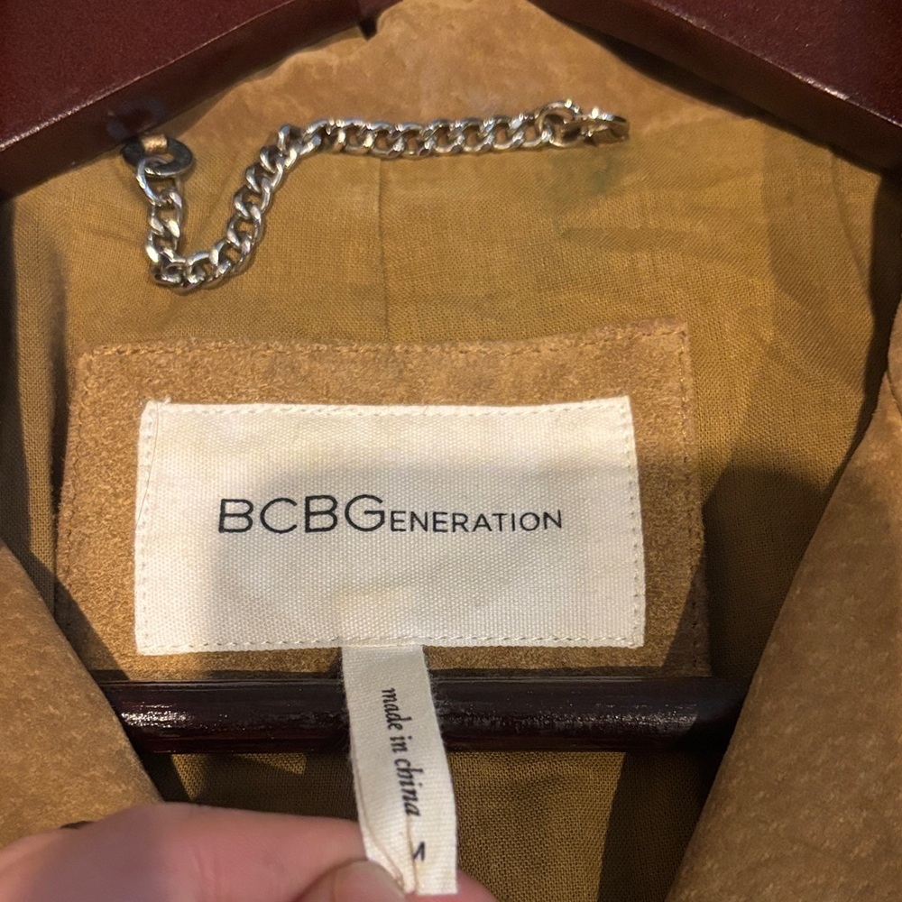 Bcbgeneration Tan Leather Jacket - image 2